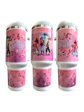 Thermos 40 OZ, Kpop Chibi Demon Hunters, excellent for gift.